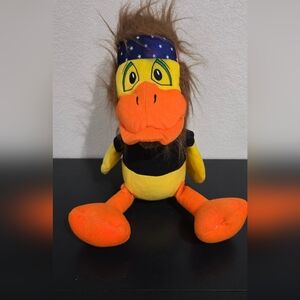 HIPPIE BIKER DUCK Stuffed Animal Toy 24" Patriotic Flag Novelty Funny Humor
